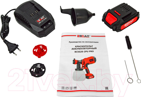 Изображение товара Краскопульт электрический Brait BCSG20-2PU PRO