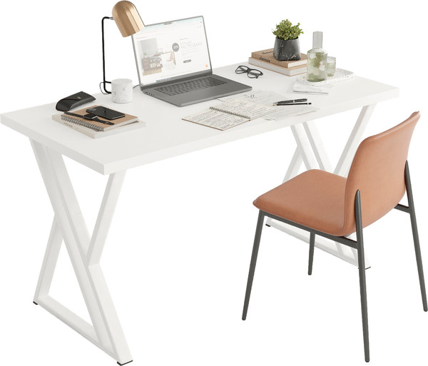 Изображение товара Письменный стол Domus Гранд / 12.016.403.01 (белый/металл белый)