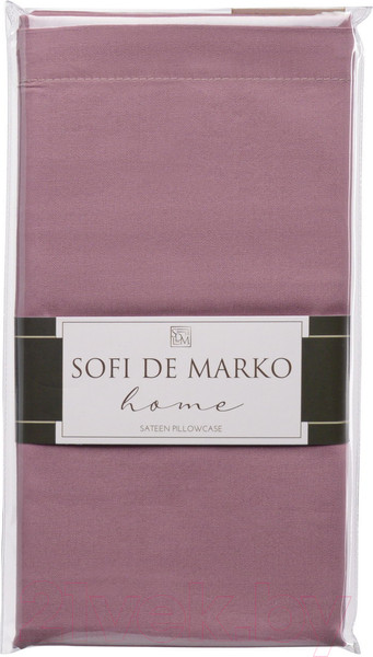 Изображение товара Наволочка Sofi de Marko Мармис 70x70 / НВ-мс-70x70пур (пурпурный)