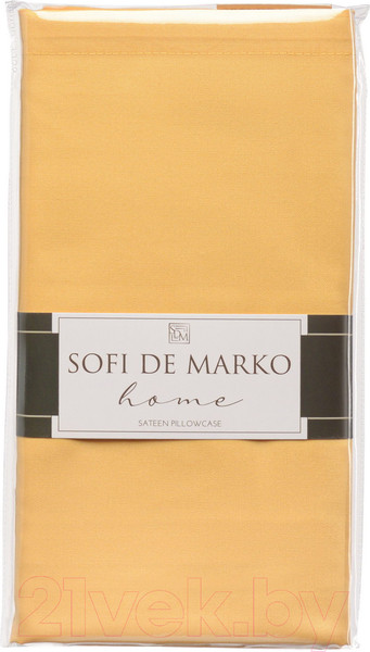 Изображение товара Наволочка Sofi de Marko Мармис 50x70 / НВ-мс-5x70жл (желтый)