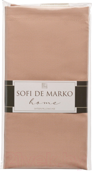 Изображение товара Наволочка Sofi de Marko Мармис 50x70 / НВ-мс-5x70кар (карамель)