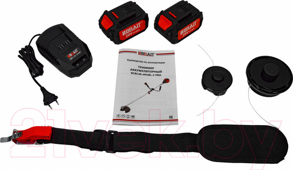 Изображение товара Триммер аккумуляторный Brait BCBC40-4PUBL-2 PRO
