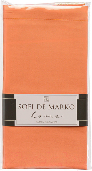 Изображение товара Наволочка Sofi de Marko Мармис 50x70 / НВ-мс-5x70ор (оранжевый)