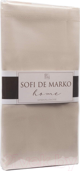 Изображение товара Наволочка Sofi de Marko Мармис 50x70 / НВ-мс-5x70свб (светло-бежевый)