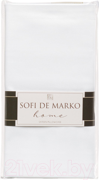 Изображение товара Наволочка Sofi de Marko Мармис 50x90 / НВ-мс-50x90бел (белый)