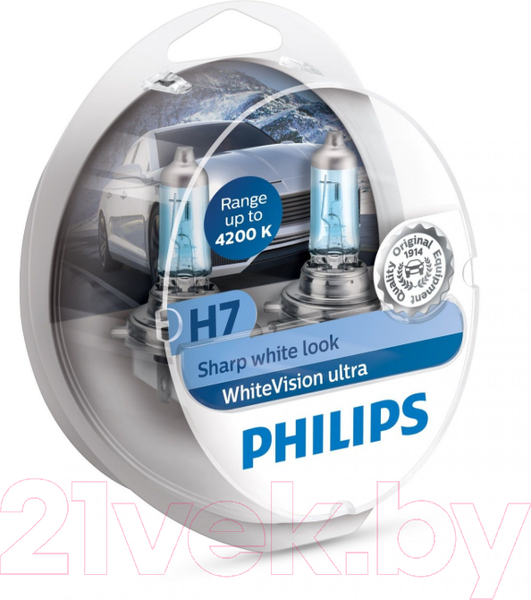 Изображение товара Комплект автомобильных ламп Philips H7 12972WVUSM