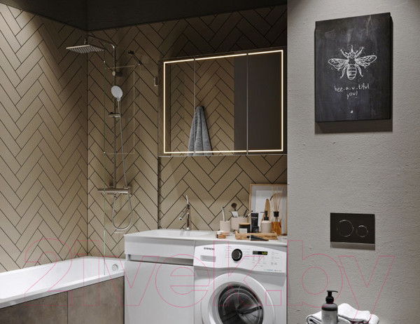 Изображение товара Шкаф с зеркалом для ванной Aqwella Simplex / SLX0412