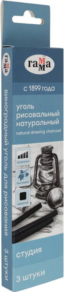 Изображение товара Набор угля для рисования ГАММА Студия / 080219_01 (3шт)