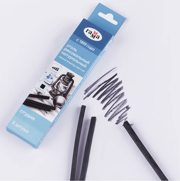 Изображение товара Набор угля для рисования ГАММА Студия / 080219_01 (3шт)