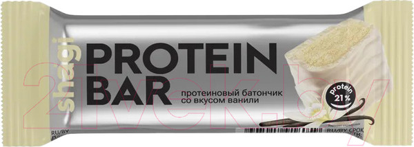 Изображение товара Набор протеиновых батончиков ProteinRex Shagi со вкусом ванили (18x40г)