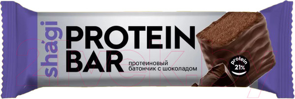 Изображение товара Набор протеиновых батончиков ProteinRex Shagi со вкусом шоколада (18x40г)