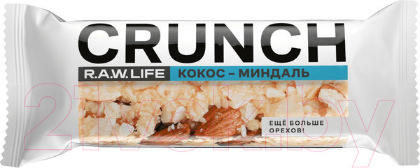 Изображение товара Набор протеиновых батончиков R.A.W. Life Crunch Кокос-Миндаль (12x30г)