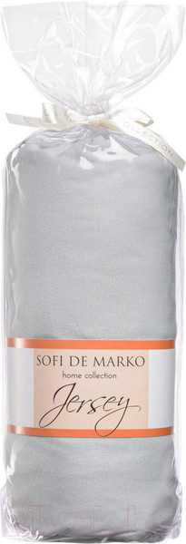 Изображение товара Простыня Sofi de Marko Роланд 160x200x30 / ПР-РЛ-160x200x30сс (светло-серый)
