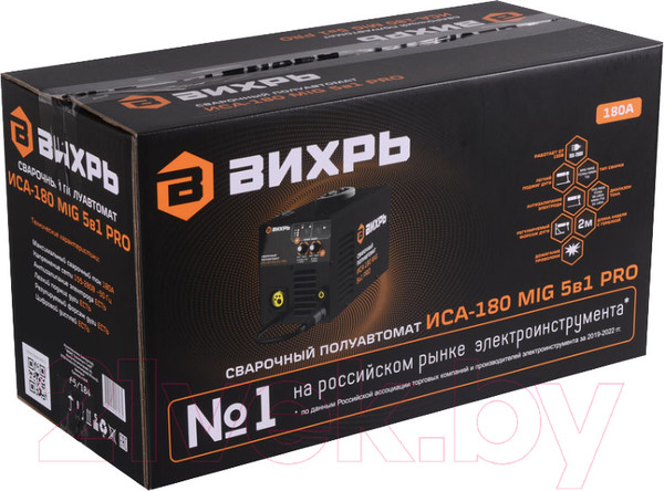 Изображение товара Полуавтомат сварочный Вихрь ИСА-180 MIG PRO 65/184