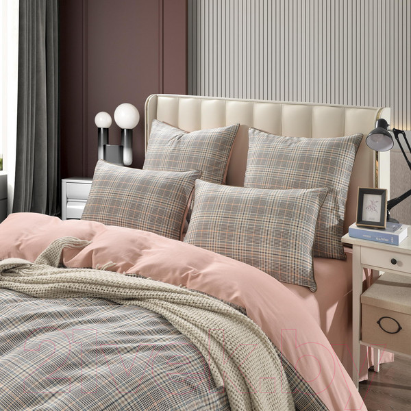 Изображение товара Комплект постельного белья Sofi de Marko Лавр Евро / Евро-5690 (розовый)