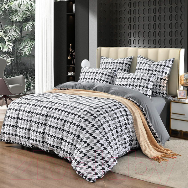 Изображение товара Комплект постельного белья Sofi de Marko Пикасо Евро / Евро-5170 (серый)