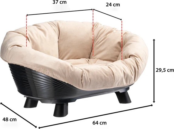 Изображение товара Лежанка для животных Ferplast Throne 4 / 70154011 (белый)