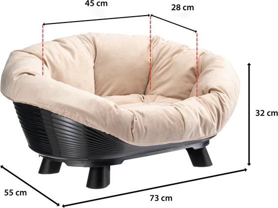 Изображение товара Лежанка для животных Ferplast Throne 6 / 70156011 (белый)