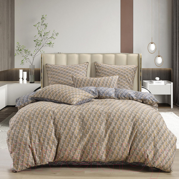 Изображение товара Комплект постельного белья Sofi de Marko Джерардо Евро / Евро-5680 (горчица)