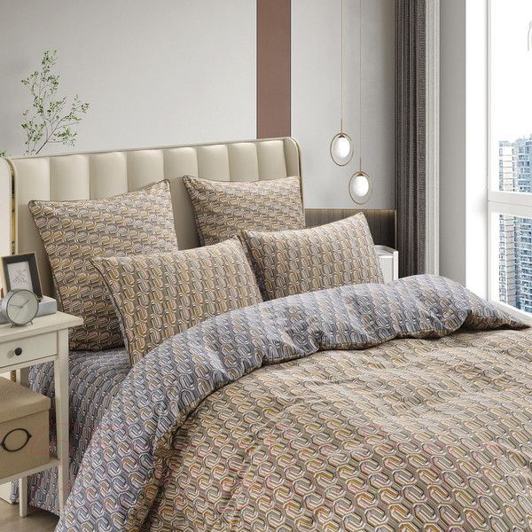 Изображение товара Комплект постельного белья Sofi de Marko Джерардо Евро / Евро-5680 (горчица)