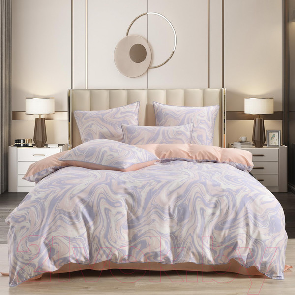 Изображение товара Комплект постельного белья Sofi de Marko Лорайн Евро / Евро-5672 (лиловый)