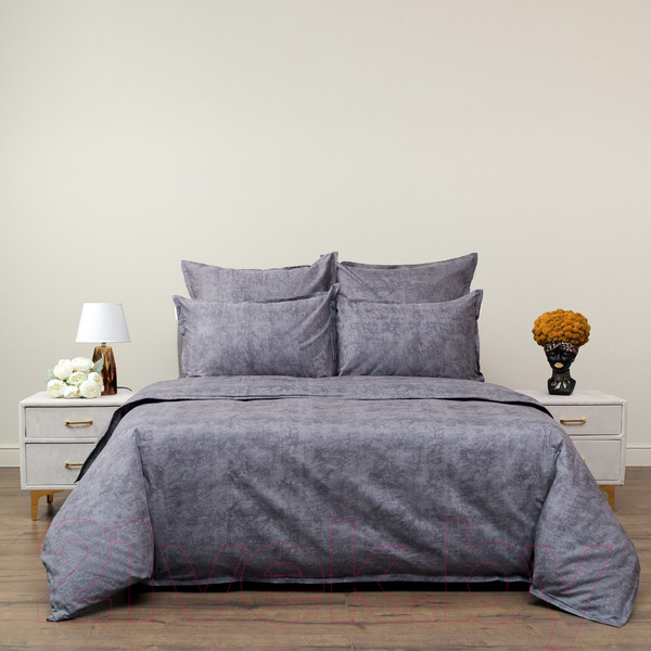 Изображение товара Комплект постельного белья Sofi de Marko Стефани Евро / Евро-Ст-ан (антрацит)