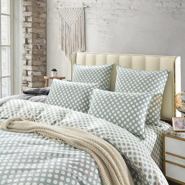 Изображение товара Комплект постельного белья Sofi de Marko Модест Евро / Евро-5700 (зеленый)