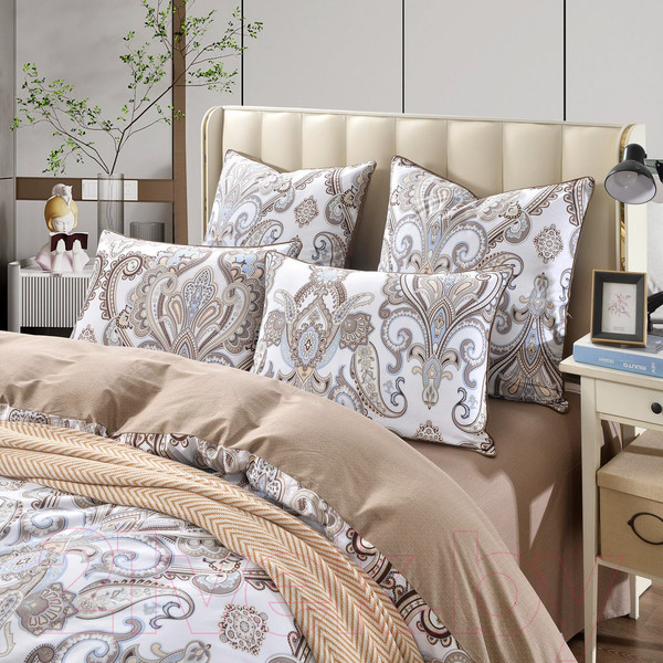 Изображение товара Комплект постельного белья Sofi de Marko Атрия 7Е / 7Е-5702 (бежевый)