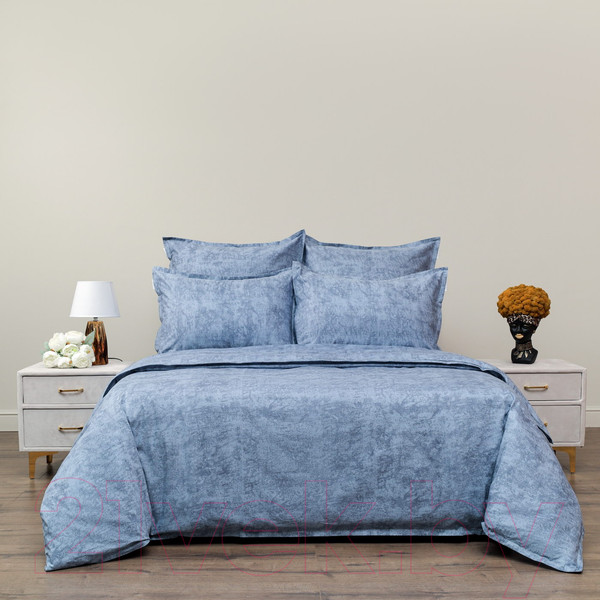 Изображение товара Комплект постельного белья Sofi de Marko Стефани 1.6 / 1.6-Ст-син (синий)