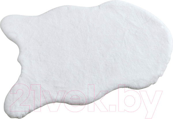 Изображение товара Коврик Sofi de Marko Плюшевый 60х90 / Ков-П-Б-60x90 (белый)