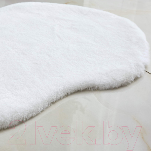 Изображение товара Коврик Sofi de Marko Плюшевый 60х90 / Ков-П-Б-60x90 (белый)