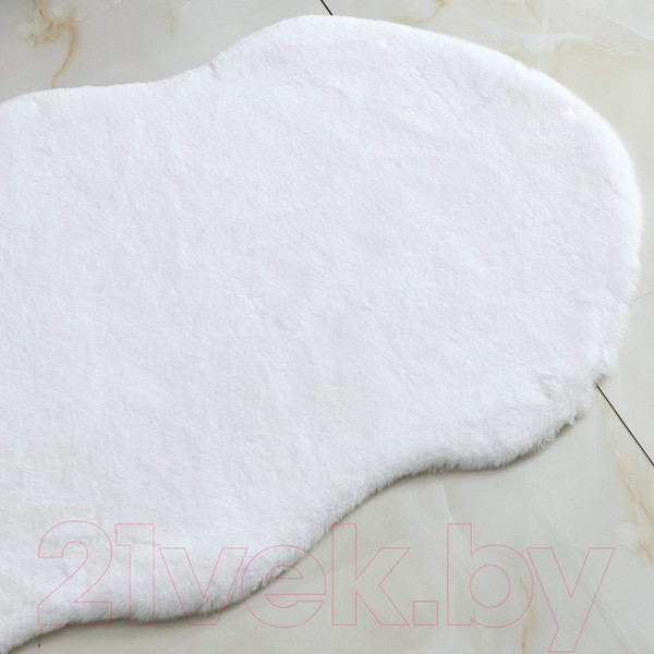 Изображение товара Коврик Sofi de Marko Плюшевый 60х90 / Ков-П-Б-60x90 (белый)