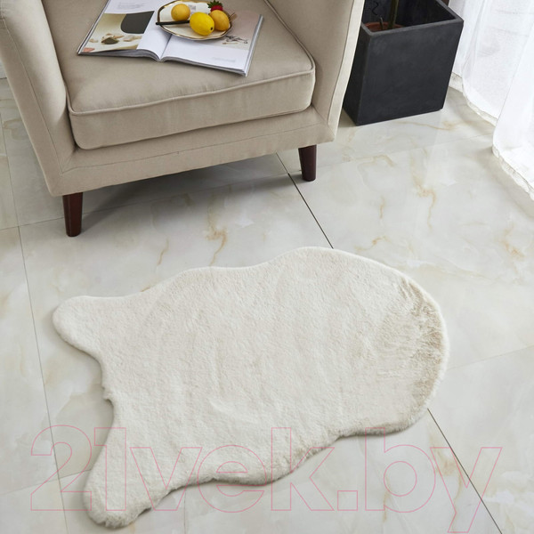 Изображение товара Коврик Sofi de Marko Плюшевый 60х90 / Ков-П-К-60x90 (кремовый)