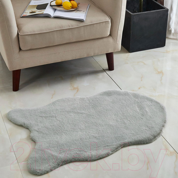 Изображение товара Коврик Sofi de Marko Плюшевый 60х90 / Ков-П-С-60x90 (серый)