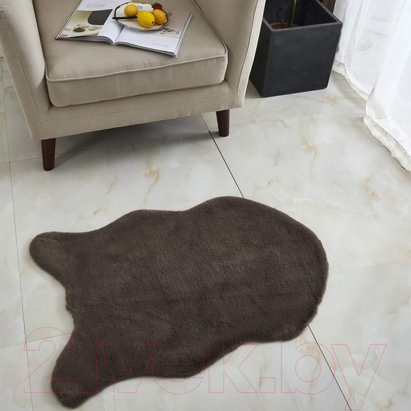 Изображение товара Коврик Sofi de Marko Плюшевый 60х90 / Ков-П-Ш-60x90 (шоколадный)