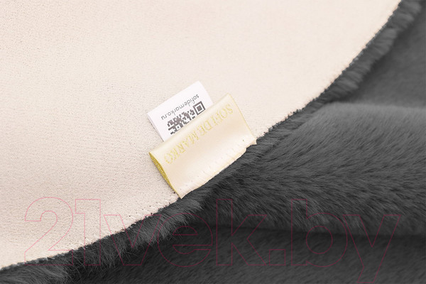 Изображение товара Коврик Sofi de Marko Плюшевый 80х120 / Ков-П-Ан-80x120 (антрацит)