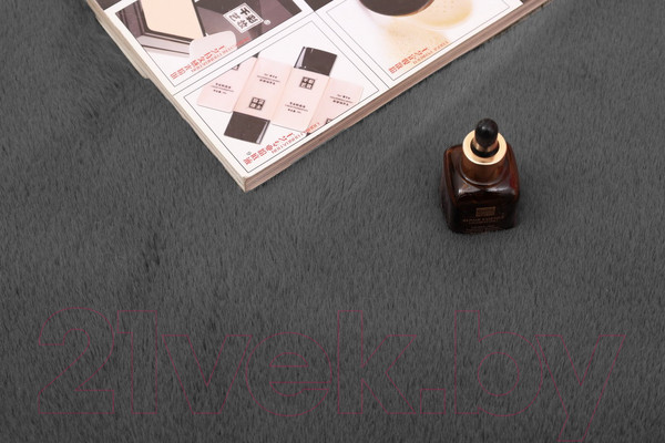 Изображение товара Коврик Sofi de Marko Плюшевый 80х120 / Ков-П-Ан-80x120 (антрацит)