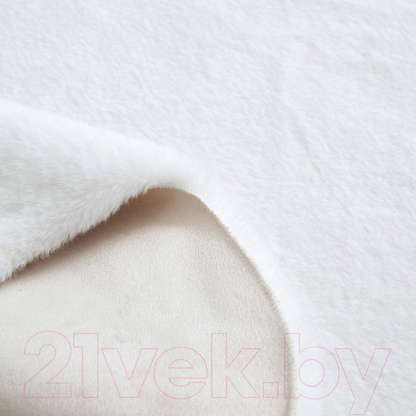 Изображение товара Коврик Sofi de Marko Плюшевый 80х120 / Ков-П-Б-80x120 (белый)