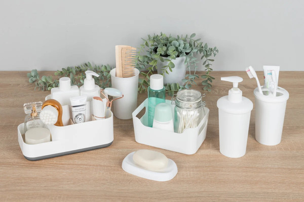 Изображение товара Стакан для зубной щетки и пасты Econova Scandi / 435240616  (белый)