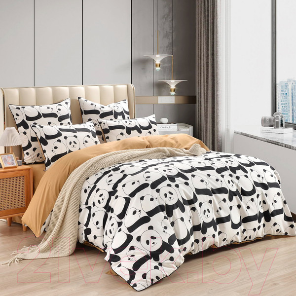 Изображение товара Комплект постельного белья Sofi de Marko Панда Евро / Евро-5664