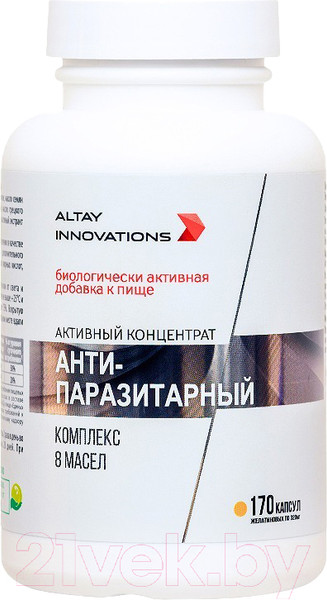Изображение товара Пищевая добавка AltaiBio Анти-паразитарный 320мг (170 капсул)