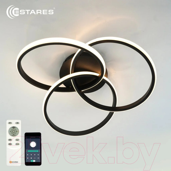 Изображение товара Люстра Estares Evita 80W 3R-APP-510X130-BLACK/WHITE-220-IP20