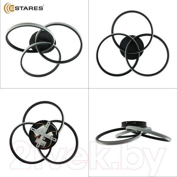 Изображение товара Люстра Estares Evita 80W 3R-APP-510X130-BLACK/WHITE-220-IP20