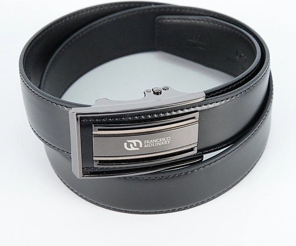 Изображение товара Ремень мужской Francesco Molinary 939-MTS14101-S-BLK (черный)