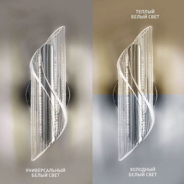 Изображение товара Бра Estares Lumiera 10W I-ON/OFF-215x90x80-CHROME/CLEAR-220-IP20