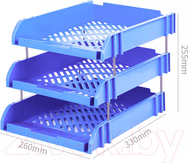 Изображение товара Лоток для бумаг Hua Jie H813 (синий)