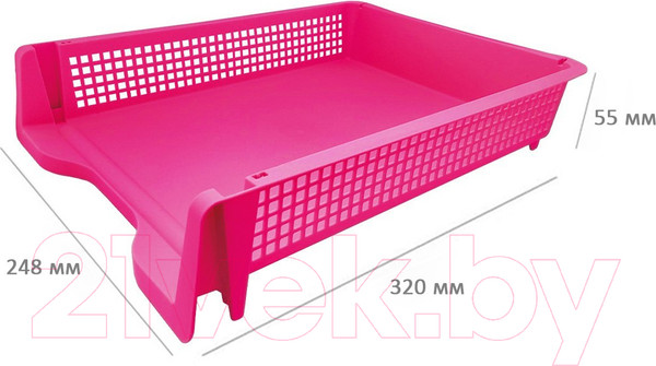 Изображение товара Лоток для бумаг Hua Jie HJ1933 (розовый)