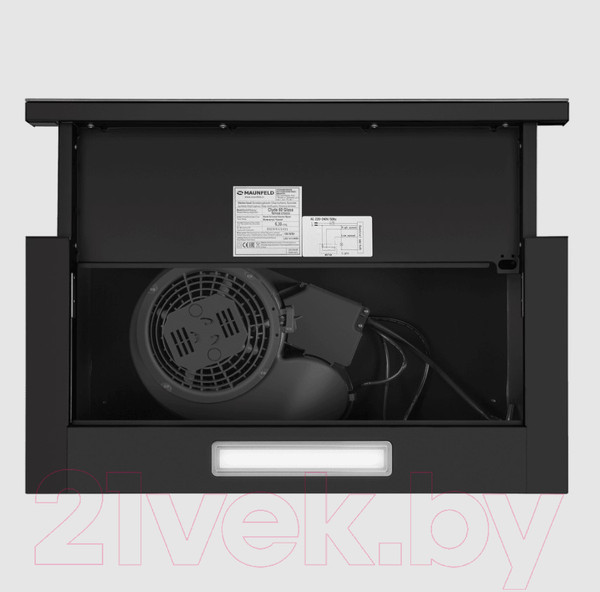Изображение товара Вытяжка телескопическая Maunfeld Clyde 60 (черное стекло)