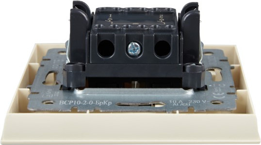 Изображение товара Выключатель IEK Brite BR-V20-0-10-K10-F (бежевый)