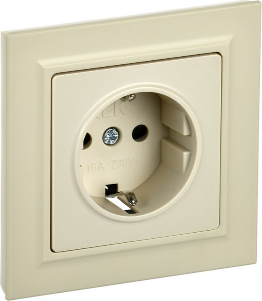 Изображение товара Розетка IEK Brite BR-R14-16-K10-F (бежевый)